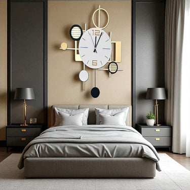 Urban Sync:Contemporary Wall Clock (19 x 15 Inches)